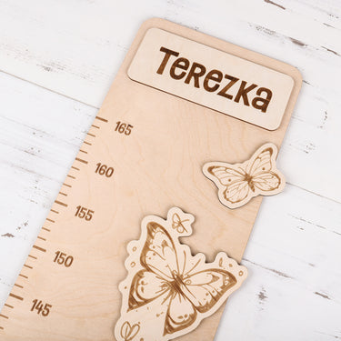 Dětský metr na zeď - víla