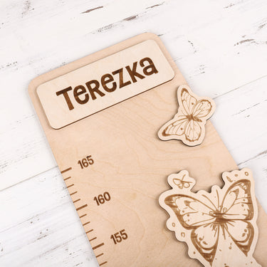 Dětský metr na zeď - víla