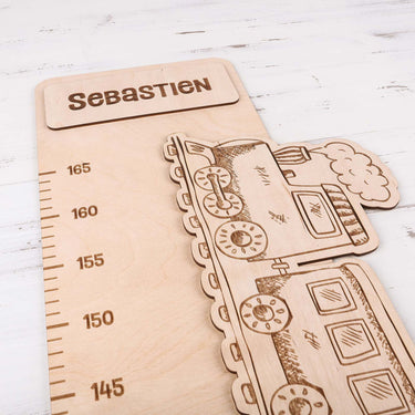 Dětský metr na zeď - vlak