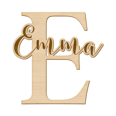 Písmeno na dveře s gravírovaným jménem