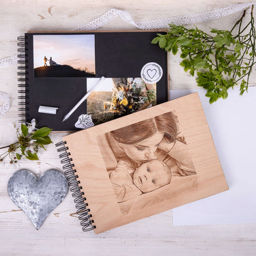 Dřevěné fotoalbum, s vaší fotografií