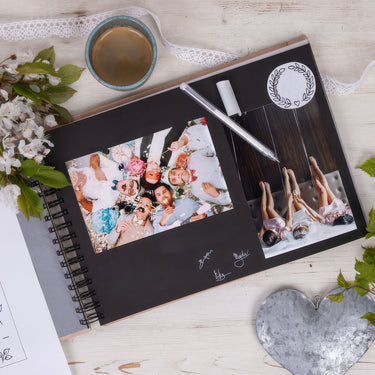 Dřevěné fotoalbum, dekor Stela