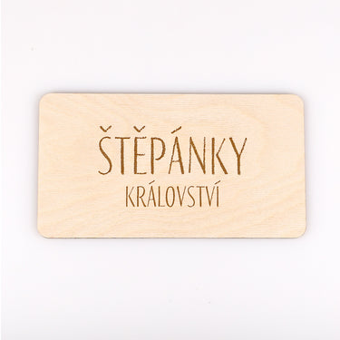 Cedulka na dveře se jménem a textem - Dívčí