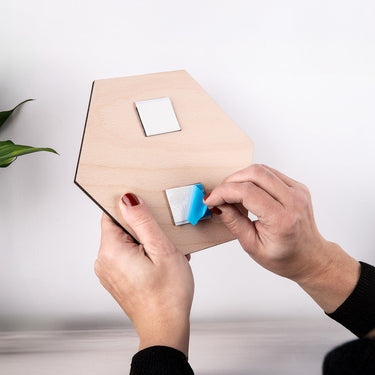 Dřevěný hexagon s gravírovanou fotografií (18 x 21 cm)