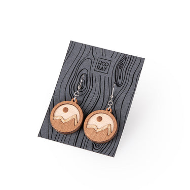 Dřevěné náušnice HOORAY Cime