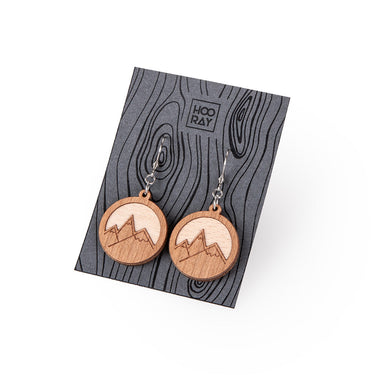 Dřevěné náušnice HOORAY Rocce