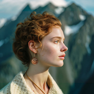 Dřevěné náušnice HOORAY Nebbie