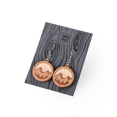 Dřevěné náušnice HOORAY Nebbie