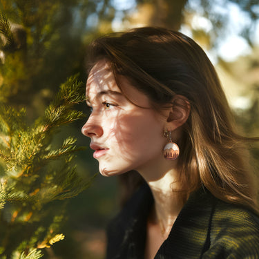 Dřevěné náušnice HOORAY Foresta