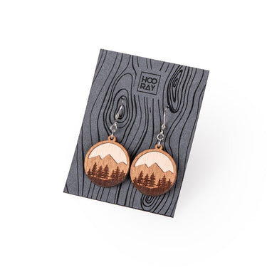 Dřevěné náušnice HOORAY Foresta