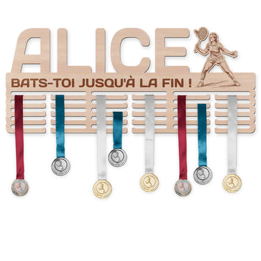 Věšák na medaile - Badminton, žena