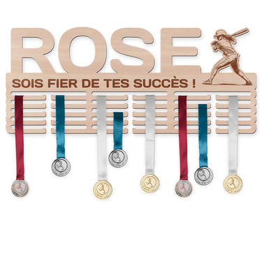 Věšák na medaile - Baseball, žena