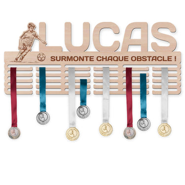 Věšák na medaile - Fotbal, chlapec