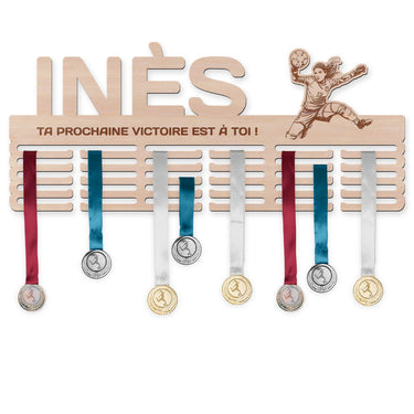 Věšák na medaile - Fotbal, žena brankářka