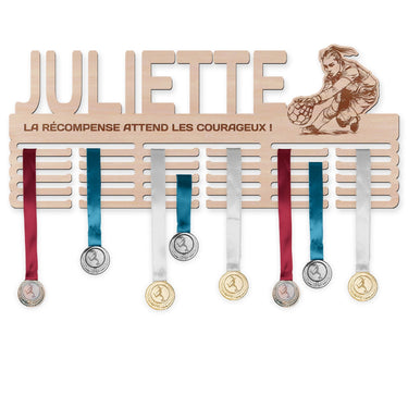 Věšák na medaile - Házená, žena brankářa