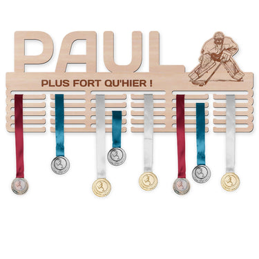 Věšák na medaile - Lední hokej, muž brankář