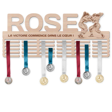 Věšák na medaile - Kickbox, žena