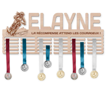 Věšák na medaile - Horská cyklistika, žena