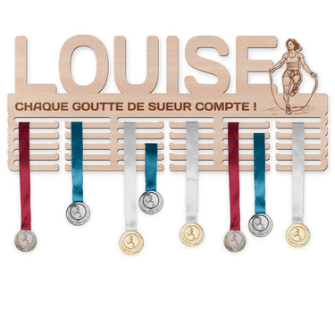 Věšák na medaile - Švihadlo, žena