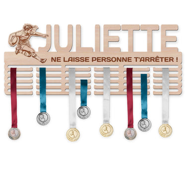 Věšák na medaile - Rugby, žena