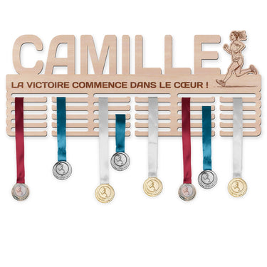 Věšák na medaile - Běh, žena