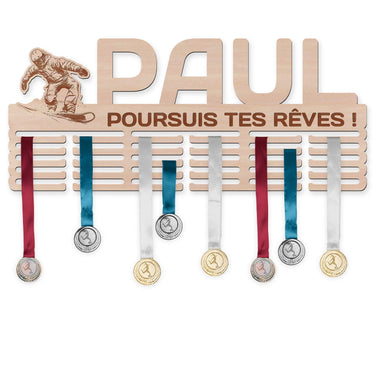 Věšák na medaile - Snowboarding, muž
