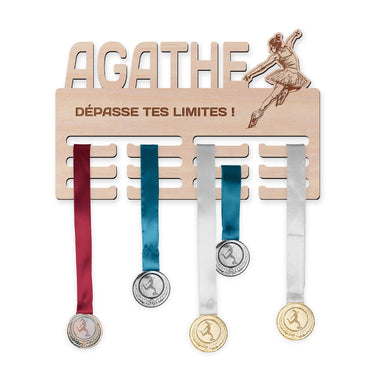 Věšák na medaile - Krasobruslení, žena