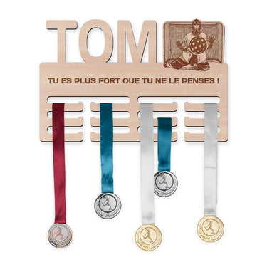 Věšák na medaile - Florbal, muž brankář