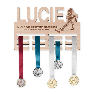 Věšák na medaile - Florbal, žena