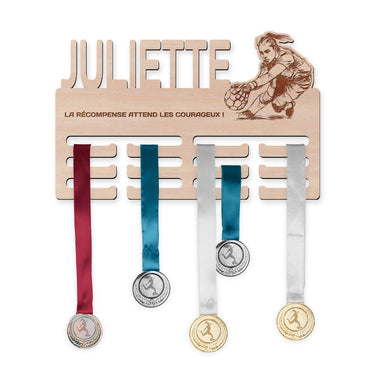 Věšák na medaile - Házená, žena brankářa