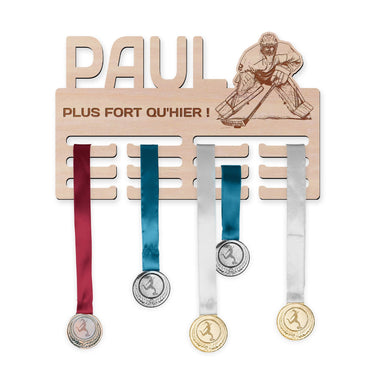 Věšák na medaile - Lední hokej, muž brankář