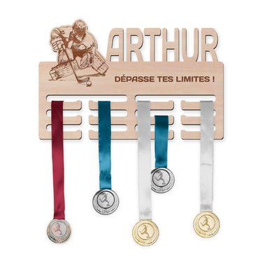 Věšák na medaile - Hokejbal, muž brankář