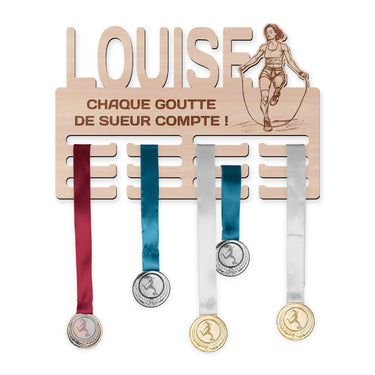 Věšák na medaile - Švihadlo, žena
