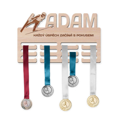 Věšák na medaile - Skok na lyžích