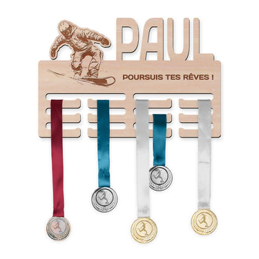 Věšák na medaile - Snowboarding, muž