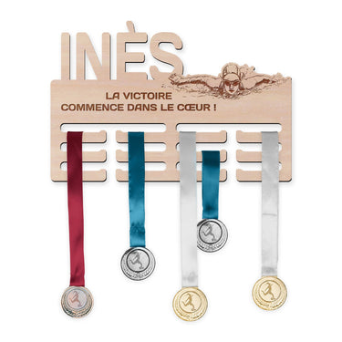Věšák na medaile - Plavání, žena
