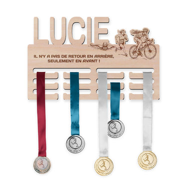 Věšák na medaile - Triatlon, žena
