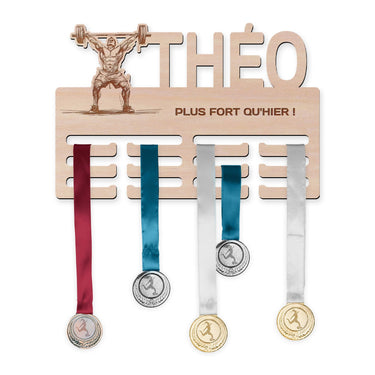 Věšák na medaile - Vzpírání, muž