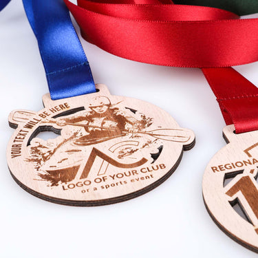 Dřevěná medaile na zakázku (jednovrstvá)