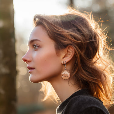 Dřevěné náušnice HOORAY Orso