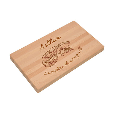 Dárkové masivní prkénko s gravírováním, motiv Mistr grilu