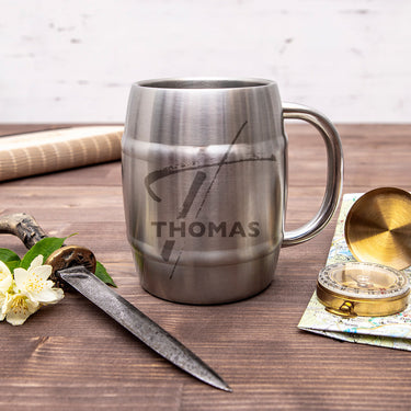 Nerezový chladící "půllitr" HOORAY s vlastním jménem 400 ml