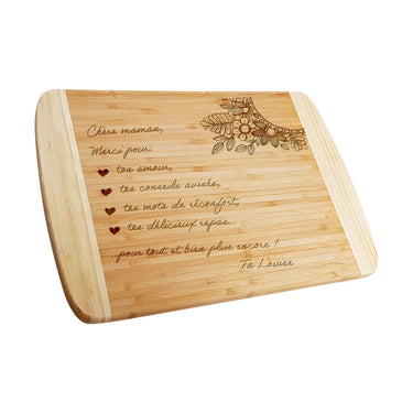 Dárkové bambusové prkénko s gravírováním, Pro maminku