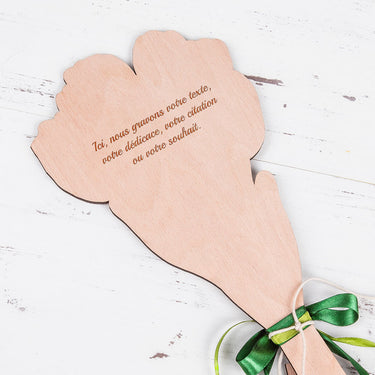 Dřevěná kytice Tulipán