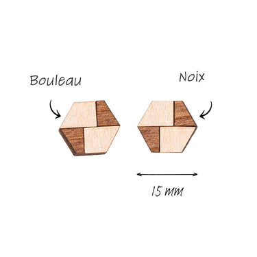 Dřevěné náušnice HOORAY Alamo