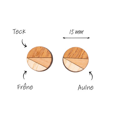 Dřevěné náušnice HOORAY Aliso