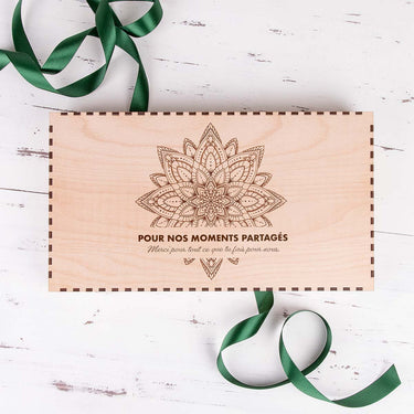 Čajová sada KLASIK v dřevěné kazetě a s motivem na míru