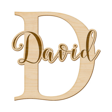 Písmeno na dveře s gravírovaným jménem