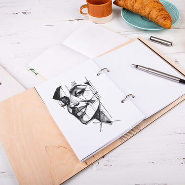 Zápisník s dřevěnými deskami - S vaší fotografií