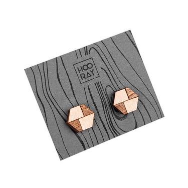 Dřevěné náušnice HOORAY Alamo